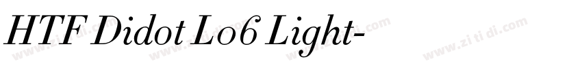 HTF Didot L06 Light字体转换